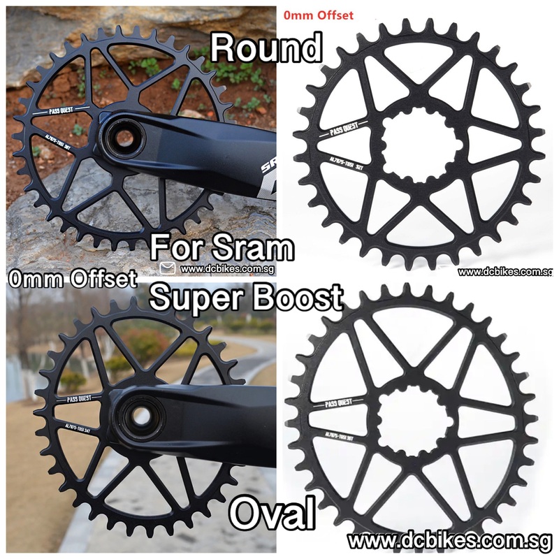 Super Boost 0mm Round Chain Ring For SRAM GXP DUB Crank Round 30T 0mm Offset Super Boost