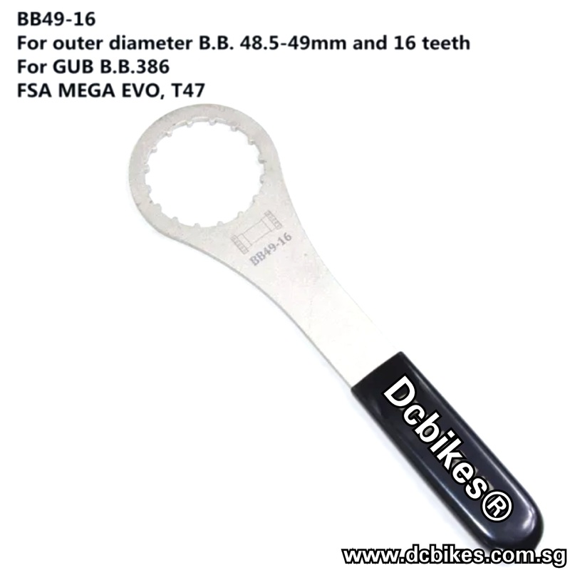 T47 LL 16 Notch 49.5mm Pro 49mm OD Bottom Bracket Threaded BB Wrench Tool BB49 Spanner Wrench Tool