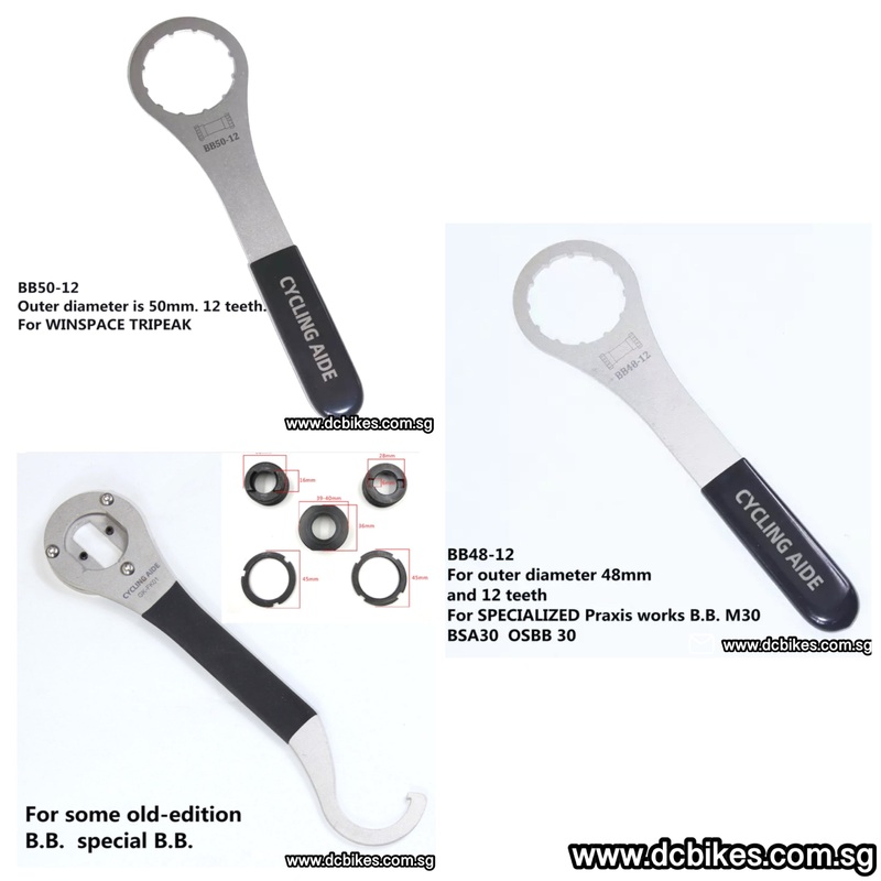 Various Models Of Threaded Bottom Bracket BB Wrench Tool BB48 – 12 Notch