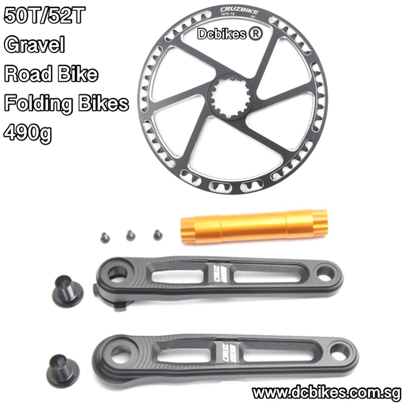 50T/52T Gravel Road Mountain Bike Direct Mount Single Speed Crank Arms 468g 50T Chain Ring Only