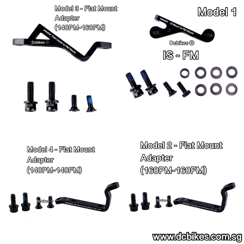 IS-FM Front Rear Flat Mount Caliper Adapter Model 1 – IS-FM Rear 160mm/Front 180mm Flat Mount Adapter