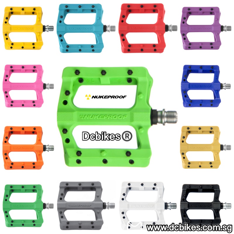 Nukeproof EVO Composite Race MTB Flat Pedals Red