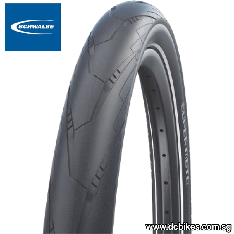 Schwalbe 20 X 2.4 | 27.5 X 2.4 | 29 X 2.0/2.4 Super Moto Trekking Addix Reflex Wired Motard Tyre (1 Tire) 20 X 2.4 – Etrto 406 (1 Tyre)
