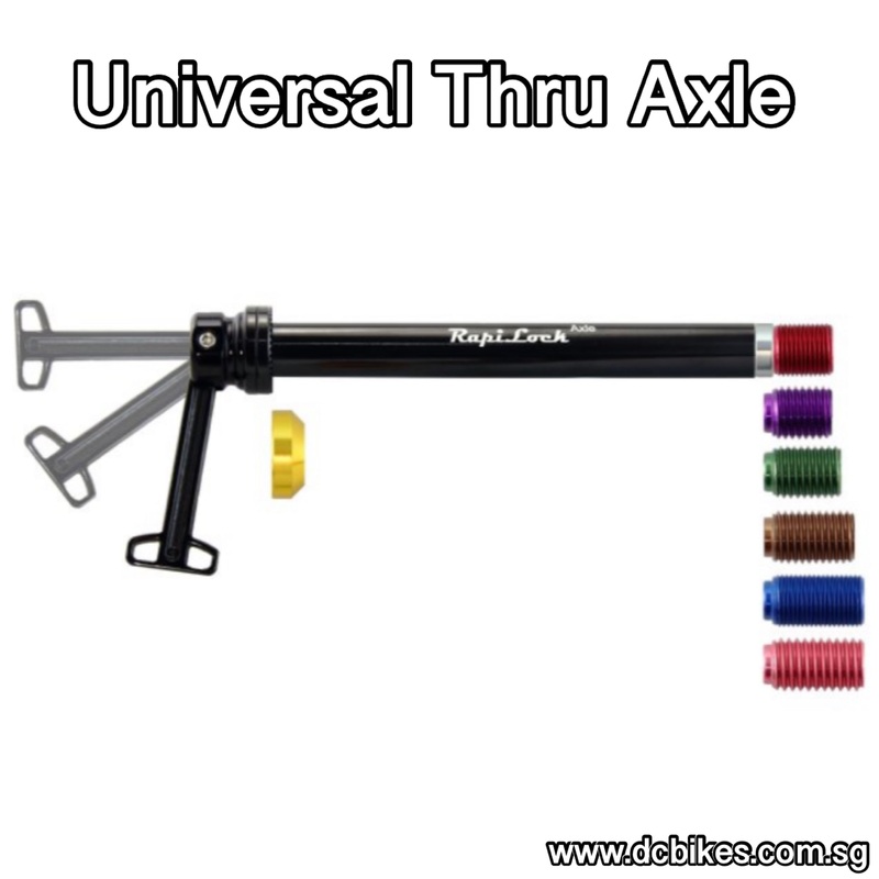 Universal Quick Release Thru Axle QR For All Road Mountain Bike Etc 12×105 – Front 12mm X 100mm – Length 118mm to 129mm