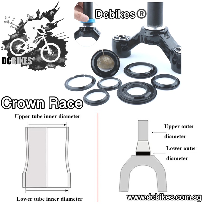 Various Crown Race For Headset Bearing 45 Degree Fork A Section