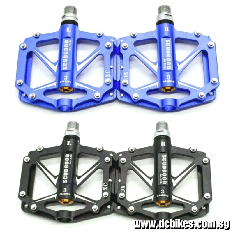 Aluminium Anodized MTB Pedals Blue