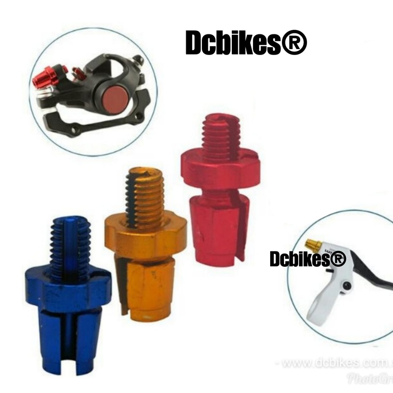 Aluminum Anodized Mechanical Brake Lever/Caliper Adjustable Barrel Screw Nut (2 Pieces) Blue