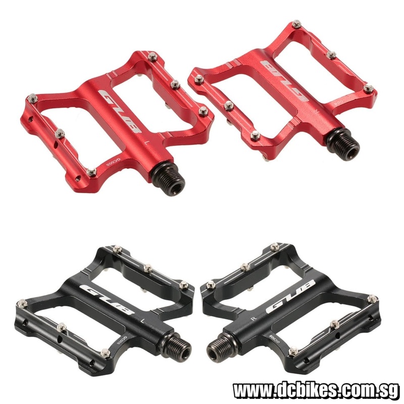 Aluminum Lightweight MTB Bicycle Pedals Red