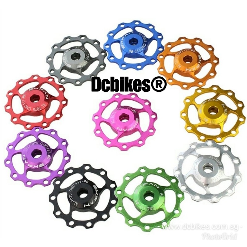 Anodized Bearing Jockey Wheel 11T/13T Pulley For Rear Derailleur Cage (1 Piece) 13T Orange
