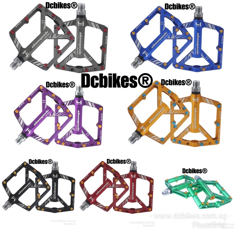Anodized Lightweight Aluminum MTB Pedals Purple