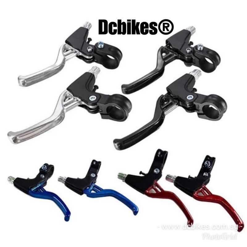 Bicycle 22.2mm MTB 2 Finger Mechanical Anodized Brake Levers Red – 2 Levers