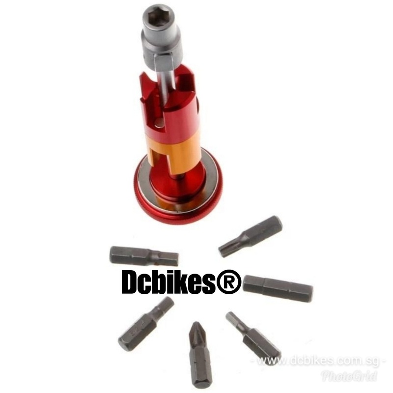 Invisible Multi Tool Hexagon Screwdriver T25 Wrench + Missing Link Holder For Shimano Hollowtech Crank Black
