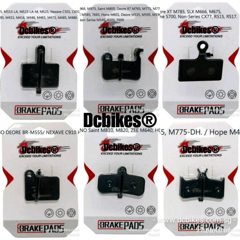 Various Model Semi Metal | Ceramic Brake Pads For Shimano (1 Pair) #04 Shimano Deore M315 M355 M365 M515 M475 M495 Tektro Auriga Compa HYD RST D-Power Mech B01S #04