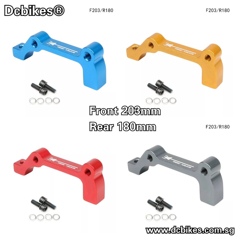 203mm | 180mm Disc Brake IS PM Adapter For Hydraulic Disc Rotor Orangy F203mm/R180mm