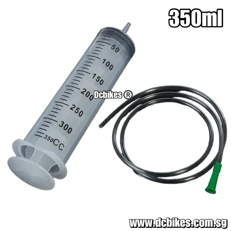 350ml Plastic Syringe With 80cm Clear Tube Kit Set For Injector Measuring Bleed Kit