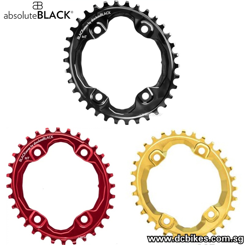 Absoluteblack 32T | 34T | 36T Narrow Wide 96Bcd Oval Gold/Red/Black Chain Ring Red 32T Oval