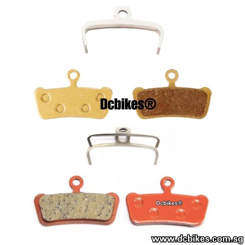 Ceramic | Metal Brake Pads For Sram RSC XO Avid Guide 4 Pistons – 2 Pieces Gold Metal  – 2 Pieces