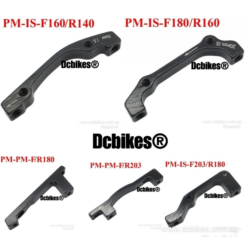 Front | Rear Bicycle IS | PM Disc Brake Rotor Adapter IS/PM Front 160mm/Rear 140mm