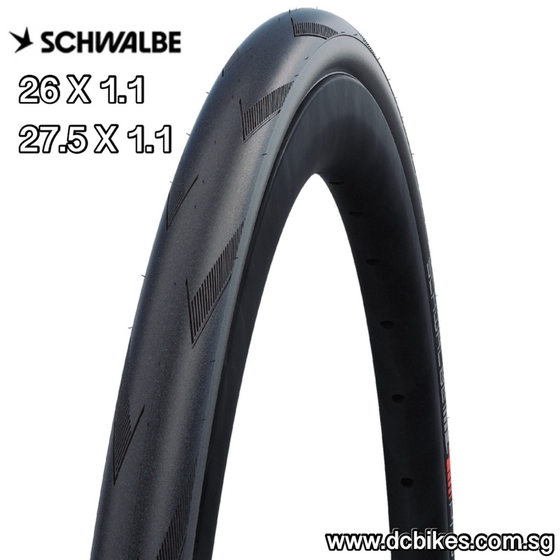 Schwalbe 26 X 1.1 | 27.5 X 1.1 Pro One Evo Addix Race TLEasy Folding Tyres – 28-559 | 28-584 (1 Tire) 1 Tyre – 26 X 1.1 Pro One Addix Race Etrto : 28-559 (Tubeless Ready)