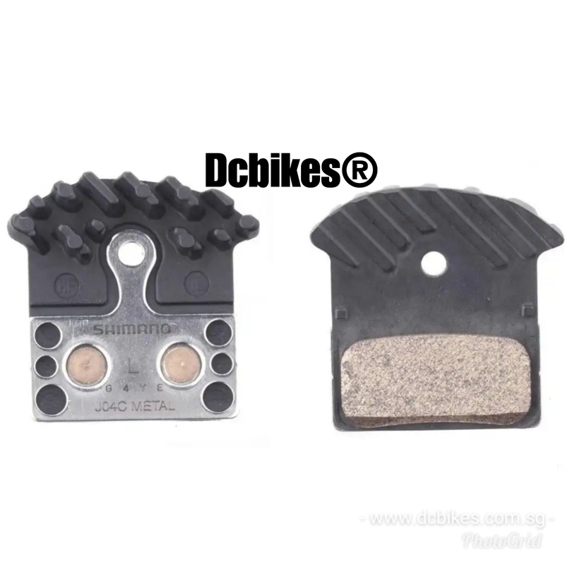 Shimano Ice Tech Shark Fin METAL Brake Pads Deore SLX XT XTR -Alfine J-Type Disc J04C M6000 M7000 M8000 M9000 M9020 – 1 Pair