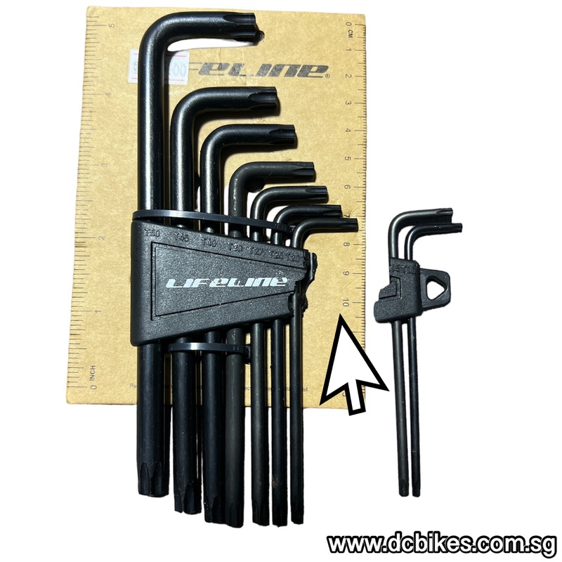 X-T Black Torx Star Long Allen Key Set