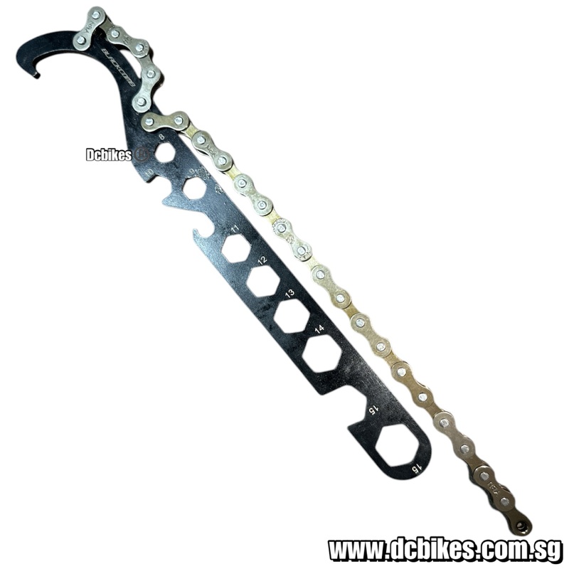 2 in 1 Taiwan Professional Fixed Gear Single Speed Fixie Chain Whip + Hex Tool