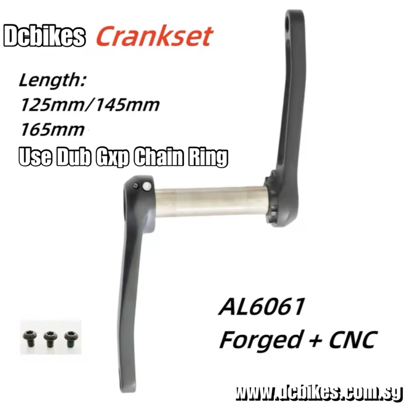 Dcbikes Cute Short Kids Teenage Adults Direct Mount 3 Bolts 24mm Single Speed Bicycle MTB Crank Arms 125mm | 145mm | 165mm 125mm Only Crank Arms