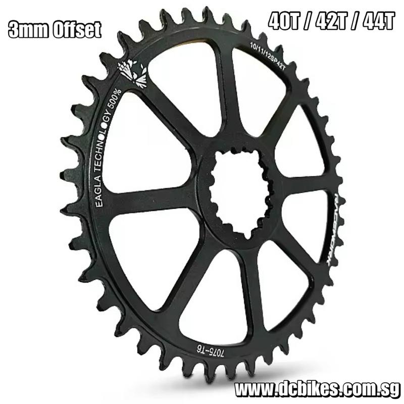 Racework 40T | 42T | 44T DUB GXP ROUND 3mm Offset Boost 148 Narrow Wide Direct Mount Chain Ring 40T | 3mm