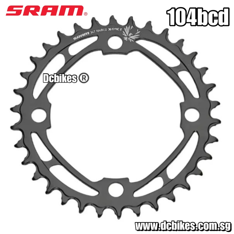 Sram 38T Round 104bcd Eagle X-SYNC 2 Direct Mount Steel Chain Ring