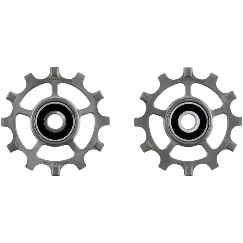 Pulley Wheels SRAM AXS Road 12-Speed – 12 Tooth Coated Races Titanium Raw