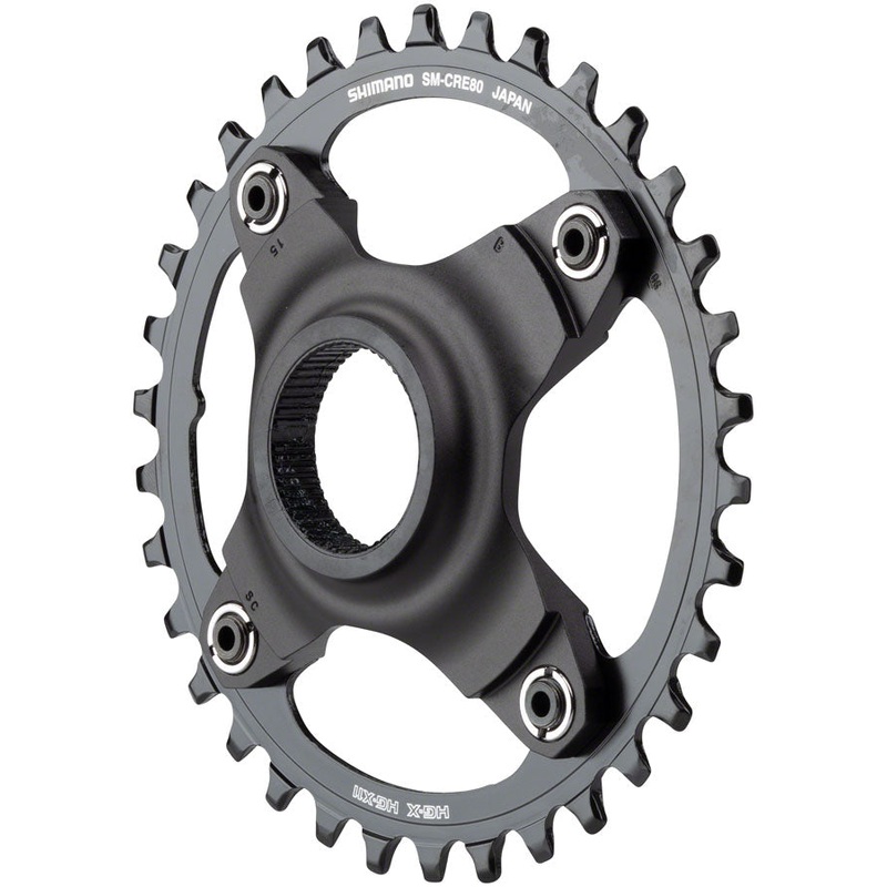 STEPS SM-CRE80 eBike Chainring – 34t 56.5mm Chainline Without Chainguide BLK