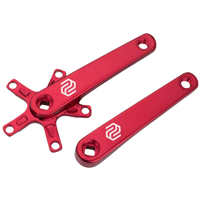SQ-1 Crank Arm Set – 170mm Square Taper JIS Spindle Interface 110mm BCD Red