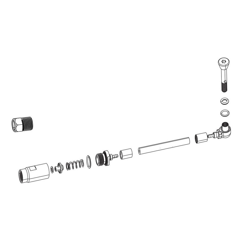 Red eTap HRD Hose Hood Assembly Stealthamajig Sold Each
