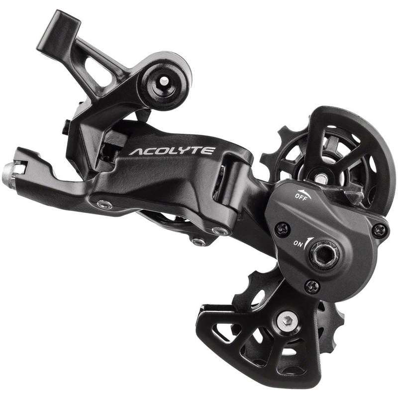 Acolyte Super Short Rear Derailleur – 8 Speed Super Short Cage BLK With SpringLock