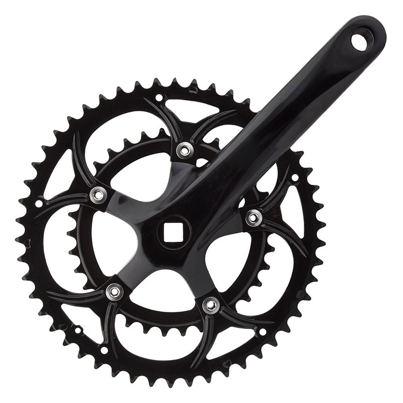 Alloy Double 172.5×50/34 110 SQR JIS crankset black