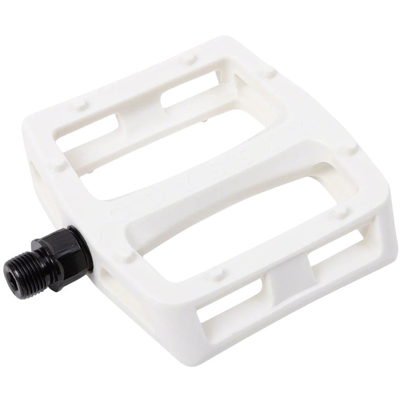 Grandstand V2 PC Pedals – Platform Composite/Plastic 9/16″ White