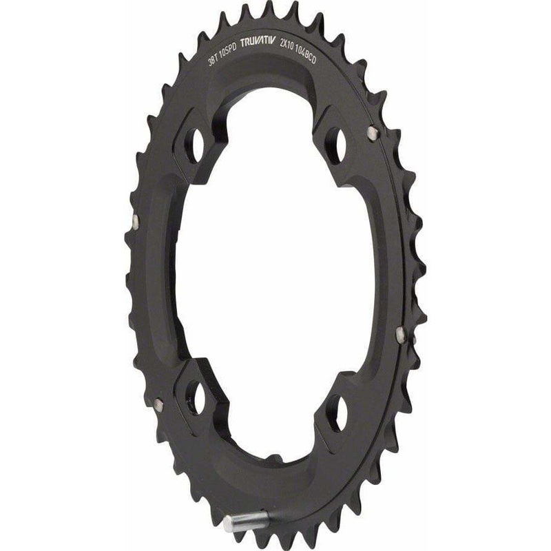 X0 and X9 38T 104mm BCD 10 Speed GXP Chainring with Long Over-shift Pin, Use with 24T 104mm 38t