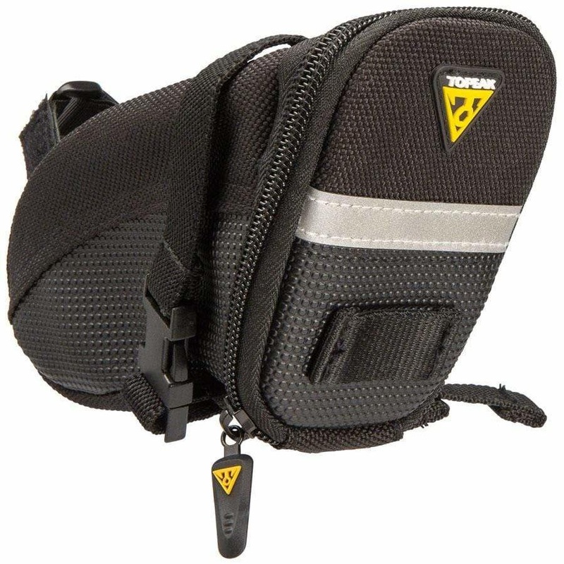 Aero Wedge Seat Bag – Strap-on Small, Black