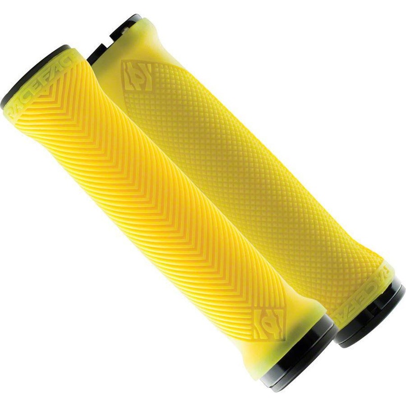 RaceFace Lovehandle Grips – Neon Yellow Lock-On Yellow