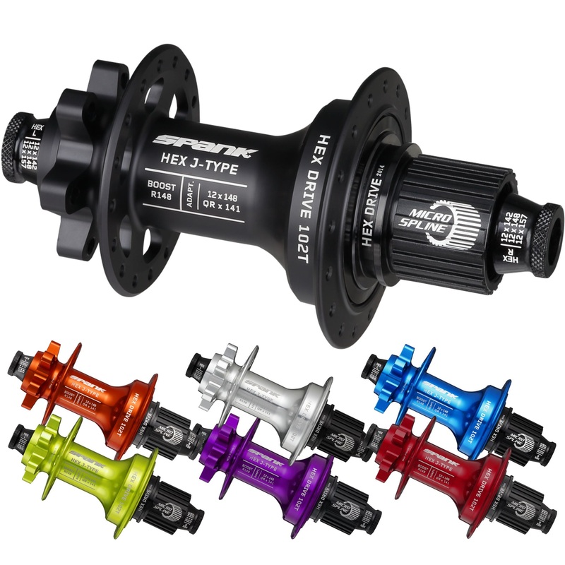 HEX J-Type Rear Hubs Black Boost 148mm HG / 32H