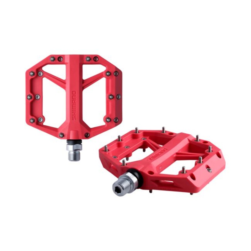 Deore PD-GR400 Platform Bike Pedals Red