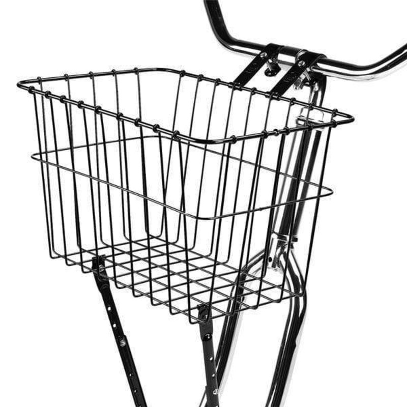 198 Multi-Fit Bolt-On Front Bike Basket – Black