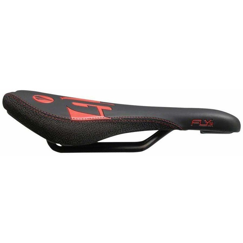 Fly Jr Saddle Steel Rails – Blk/Red Black/Red