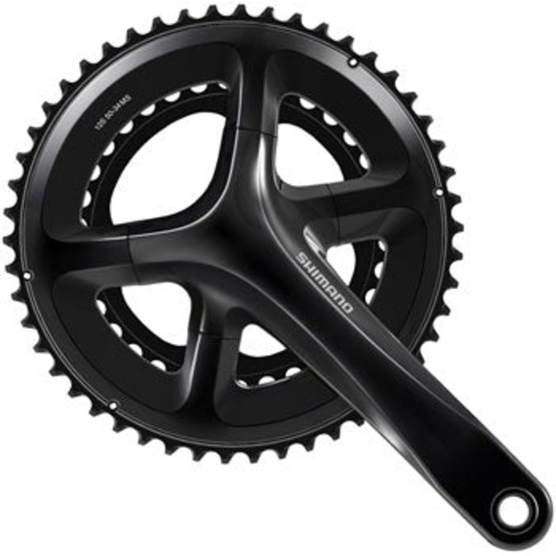 105 FC-RS520 Crankset – 165mm 12-Speed 50/34t 110 Asymmetric BCD Hollowtech II Spindle Interface BLK