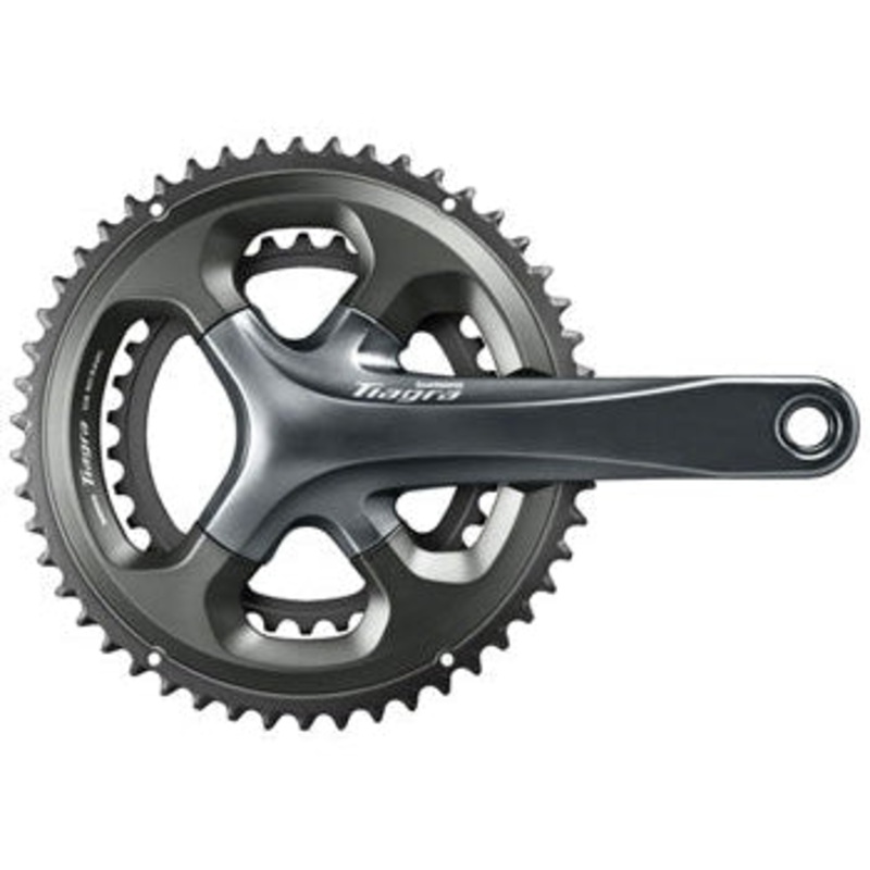 Tiagra FC-4700 Crankset – 175mm 10-Speed 50/34t 110 Asymmetric BCD Hollowtech II Spindle Interface Gray