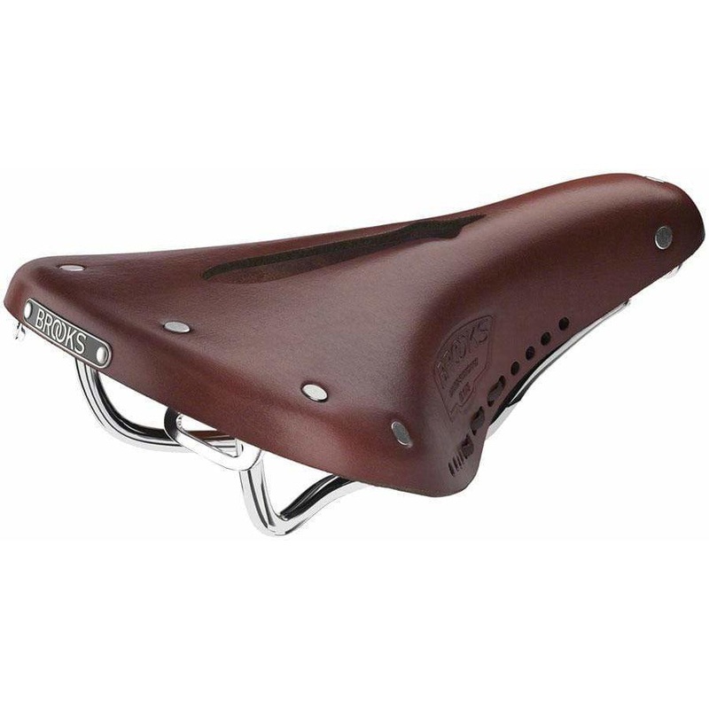 B17 Carved Bike Saddle Brown