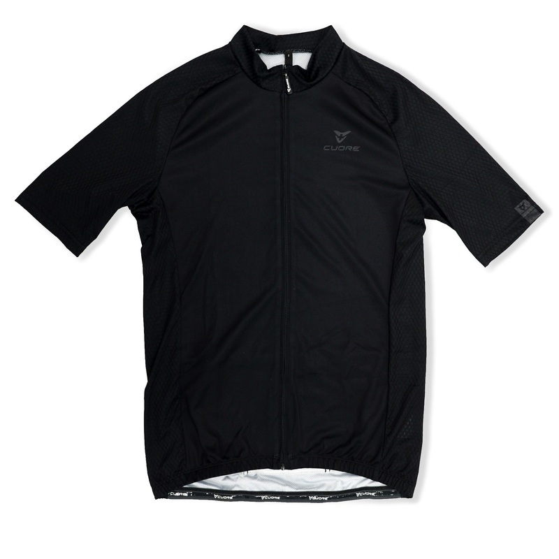 Cuore Mens Finisher Jersey Black Black 2XS